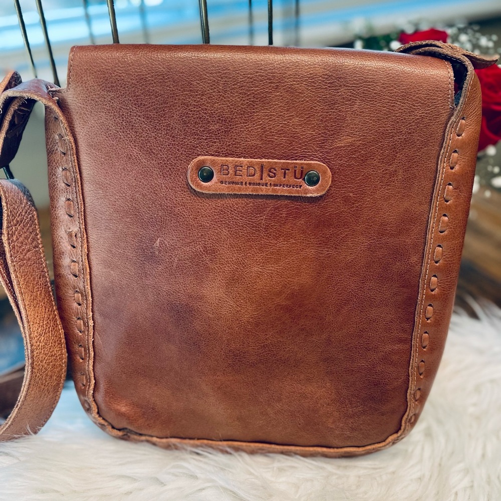 Brown Leather Crossbody Bag - Bedstu Inspired - Picture 8 of 14